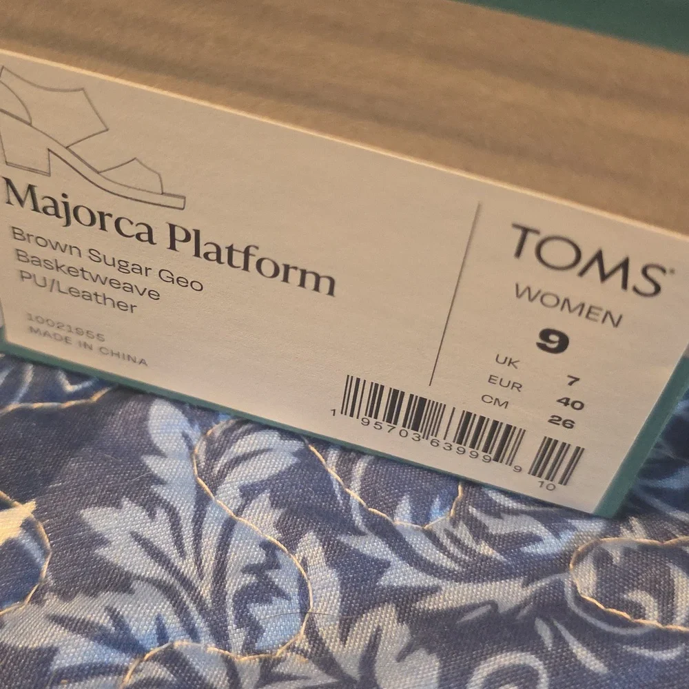 TOMS Women's Brown Wedge Sandals